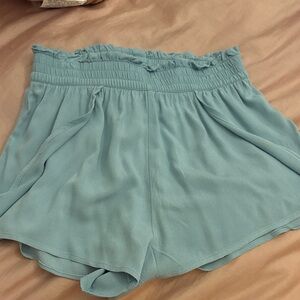 H&M High Waist Light Blue Women's Shorts